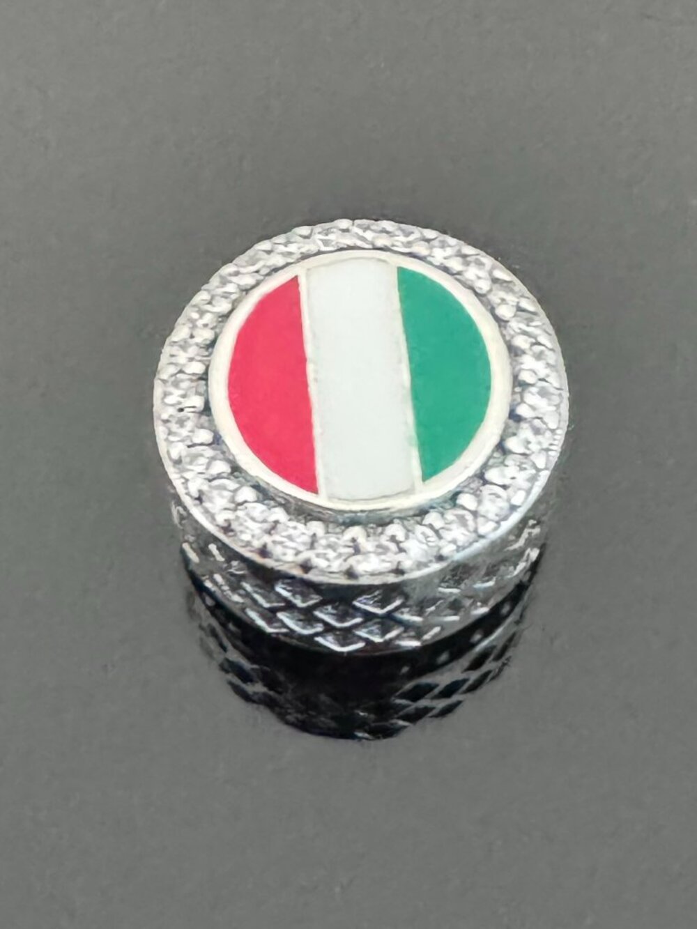 Pandora Italy Flag Exclusive Charm Bead S925 Sterling Silver